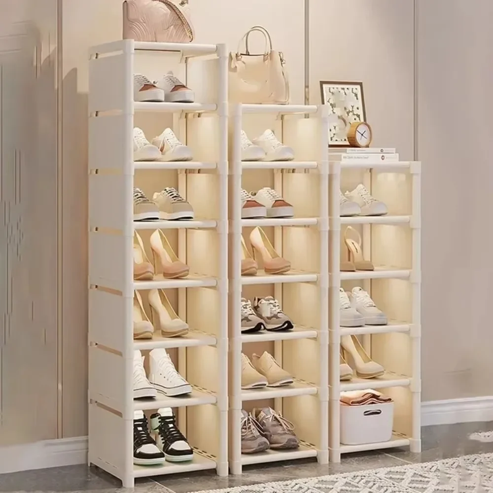 Stackable Multilayer Shoe Rack Multi-Layer Shoes Shelves Large Capacity Space Saving Shoes Cabinet Home Use Simple Shoe Stand