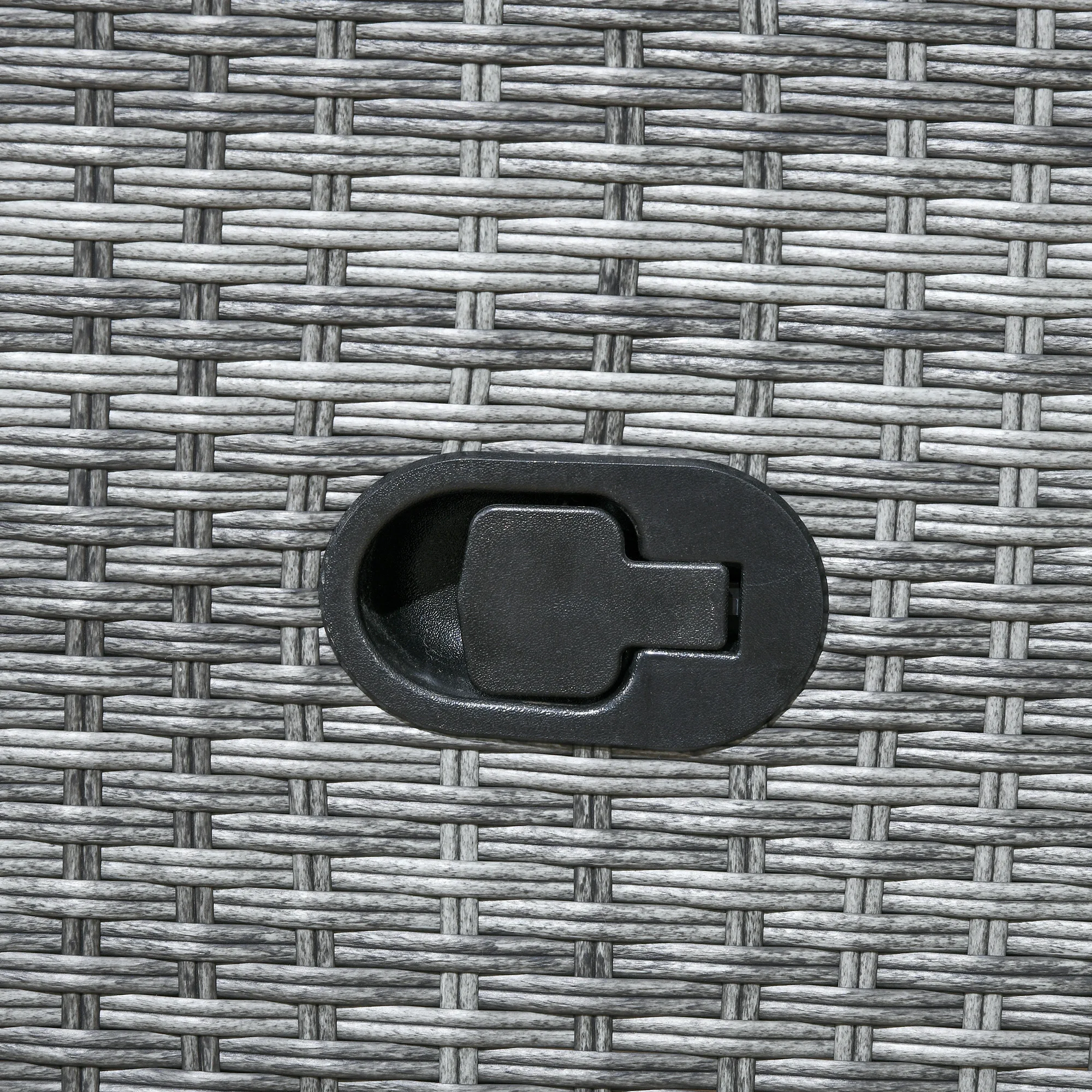 كرسي استرخاء خارجي من Outsunny مع مسند ظهر قابل للتعديل، وسادة، أزرق