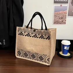 Borsa Tote coreana Casual Lady Shoulder Eco Bags donna riciclare borsa Shopping Bag borsa a tracolla di grandi dimensioni