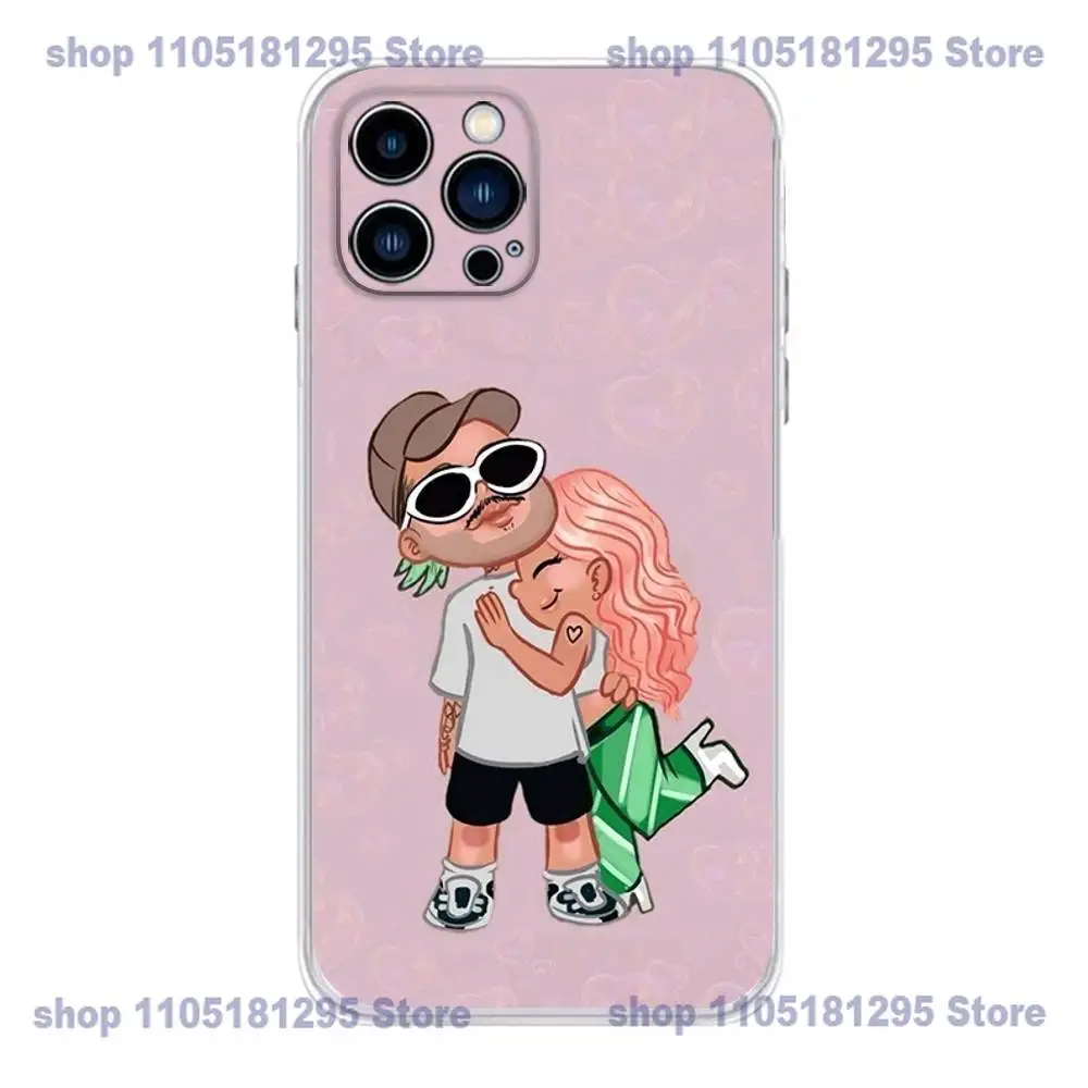 حافظة هاتف K-Karol G Tropicoqueta لهاتف iPhone 17,16,15,14,13,12,11 X,Plus,Pro,Max,XR,Plus,E,غطاء ناعم شفاف صغير