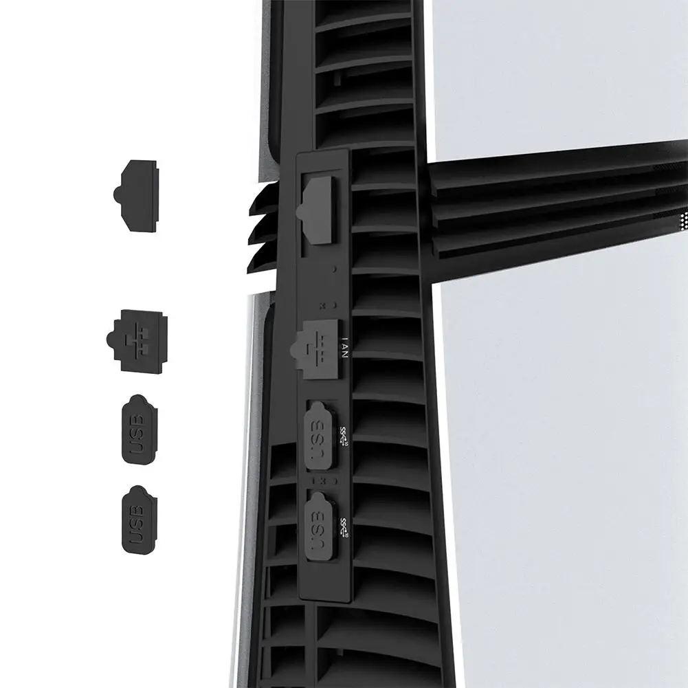 Dust Cover Game Console Anti Dust Plugs Ports Dust Protector Cap Compatible For pro Game Console T6C0