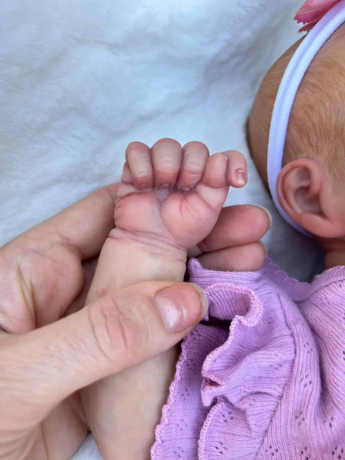 NPK 19-inch Newborn Baby Reborn Doll - Pascale Soft Body Lifelike Cuddly 3D Skin Multiple Layers Painting Realistic Touch