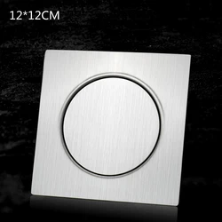 Pop Up Foot Floor Drain 304 Stainless Steel Anti-odor Bath Drains Push Down Deodorization Square Shower Room Cover Plug 12*12cm
