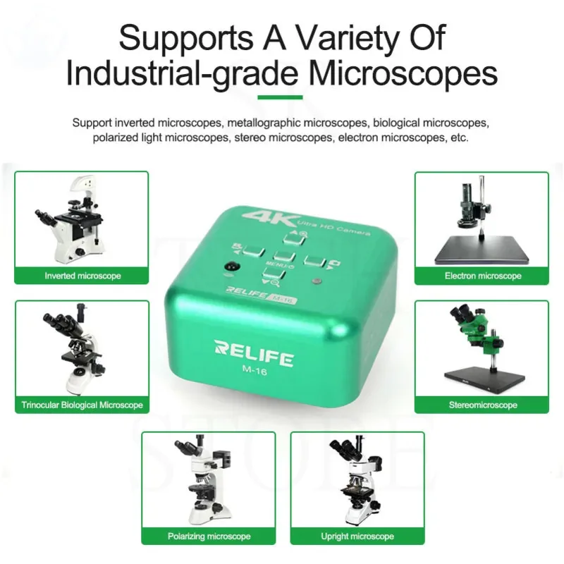 

Relife M-16 HDMI HD Camera 4K Industrial Grade High-definition Electronic Camera Dedicated and Trinocular Microscopes