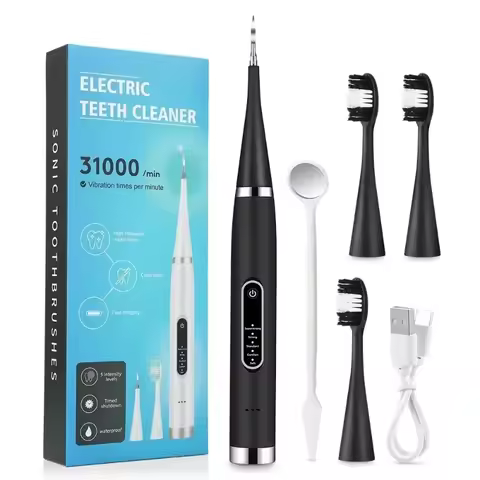 Ultrasonic Electric Sonic Dental Scaler,Stain Tartar Calculus Remover,Oral Irrigator ElectricToothbrush Teeth Whitening Cleaning