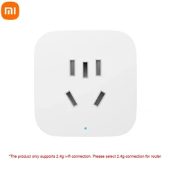 Xiaomi Mijia Smart Socket 3 WIFI Power Statistics versione adattatore per telecomando Wireless Power On Off funziona con l'app Mi home