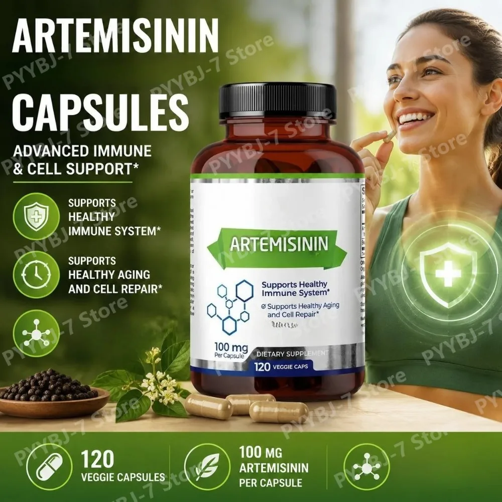 Artemisinin Plus BioPerine Capsules Supports Healthy Immune System Supports Healthy Aging and Cell Repair 120 Veggie Caps