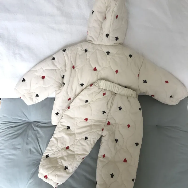 مجموعة ملابس الأطفال 2025 الخريف الشتاء الفتيان والفتيات هوديس السراويل 2 قطعة دعوى 1-10 سنوات الاطفال المخملية ملابس خارجية دافئة #5