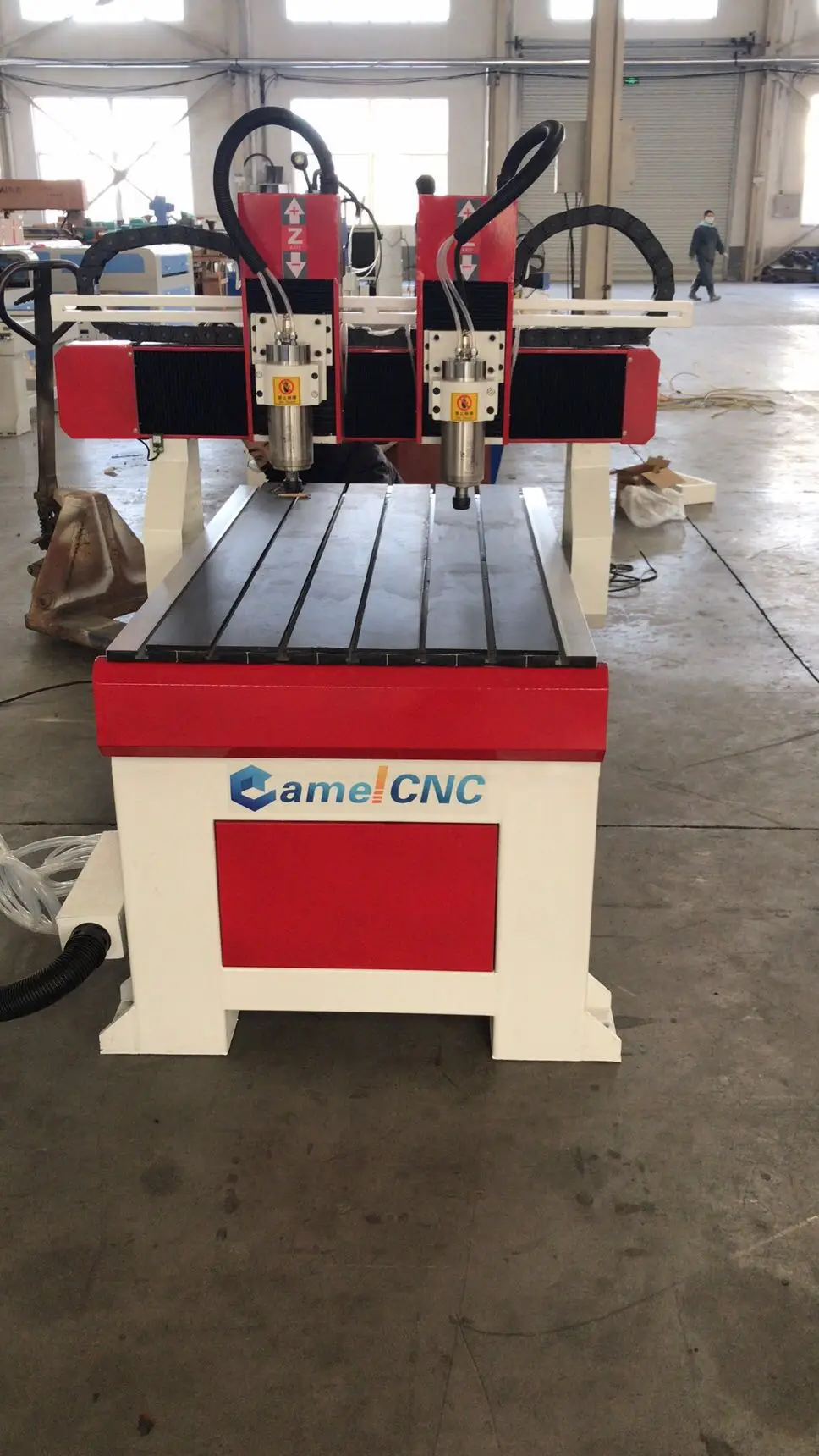 Economic Price 6090 Double Head Cnc Router Machine Woodworking with High Speed