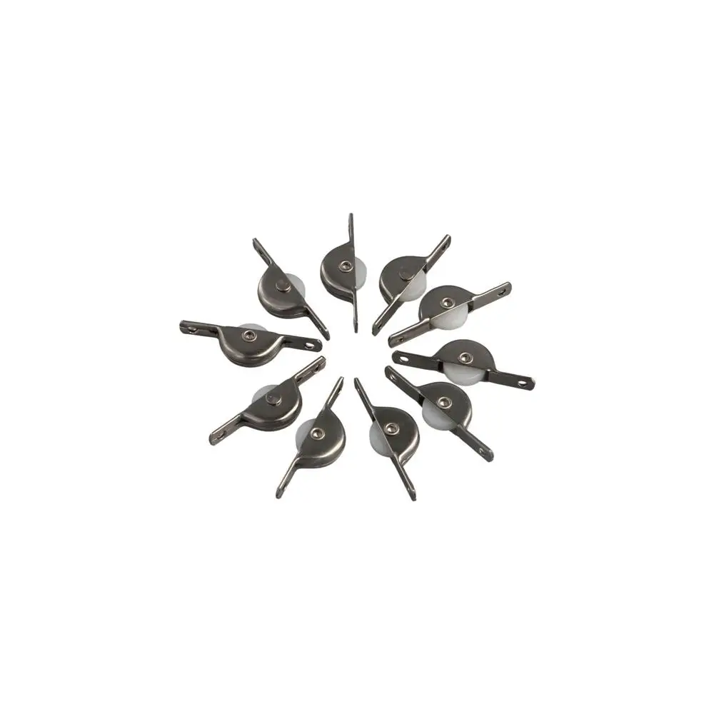 10Pcs Single Sliding Bin Cupboard for Drawer Cabinet Casters Pulley Wheel Window Rollers Door Roller