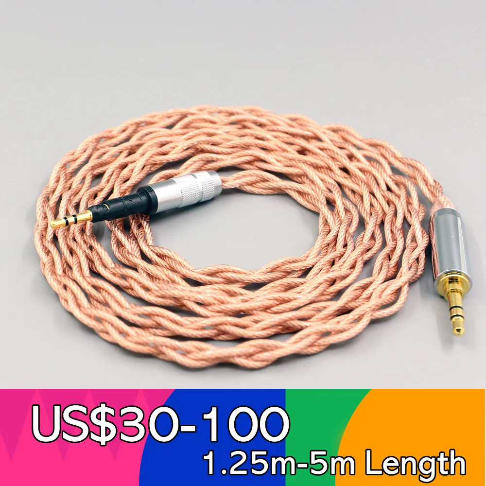 

Graphene 7N OCC Shielding Coaxial Mixed Earphone Cable For Sennheiser HD6 HD7 HD8 MIX DJ HD595 4 core 1.8mm LN007795