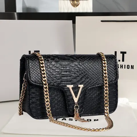 Luxury Handbags Women's Bags Brand Fashion V Chain Shoulder Crossbody Bags For Women Sac A Main Femme De Marque Luxe Cuir 2023