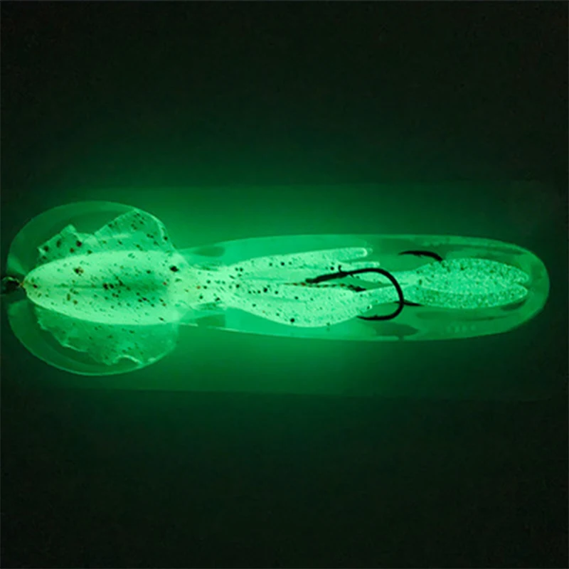 ZUKIBO Squid Soft Fishing Lure 60g Octopus Jig Lure Silicone Luminous Artificial Bait Wobblers for Pike Bass Trout — zdjęcie 7