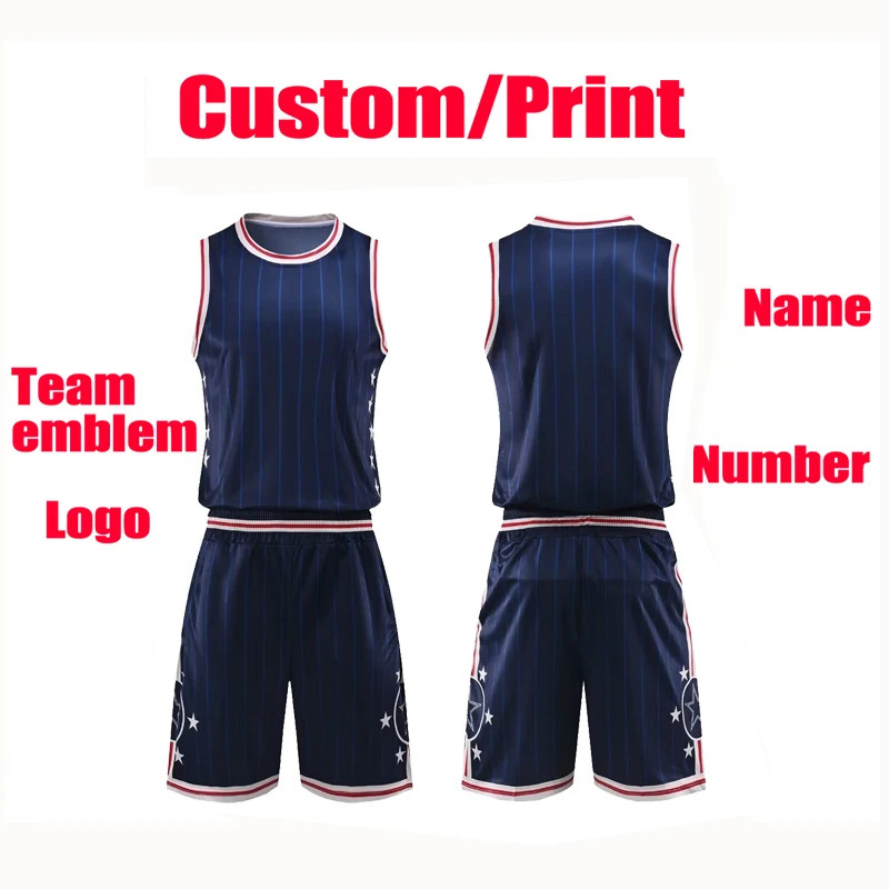 Basketball jersey custom Basketball training suit Adults and Kid clothes Sports vest Men Boys Basketball jersey Sets Large size