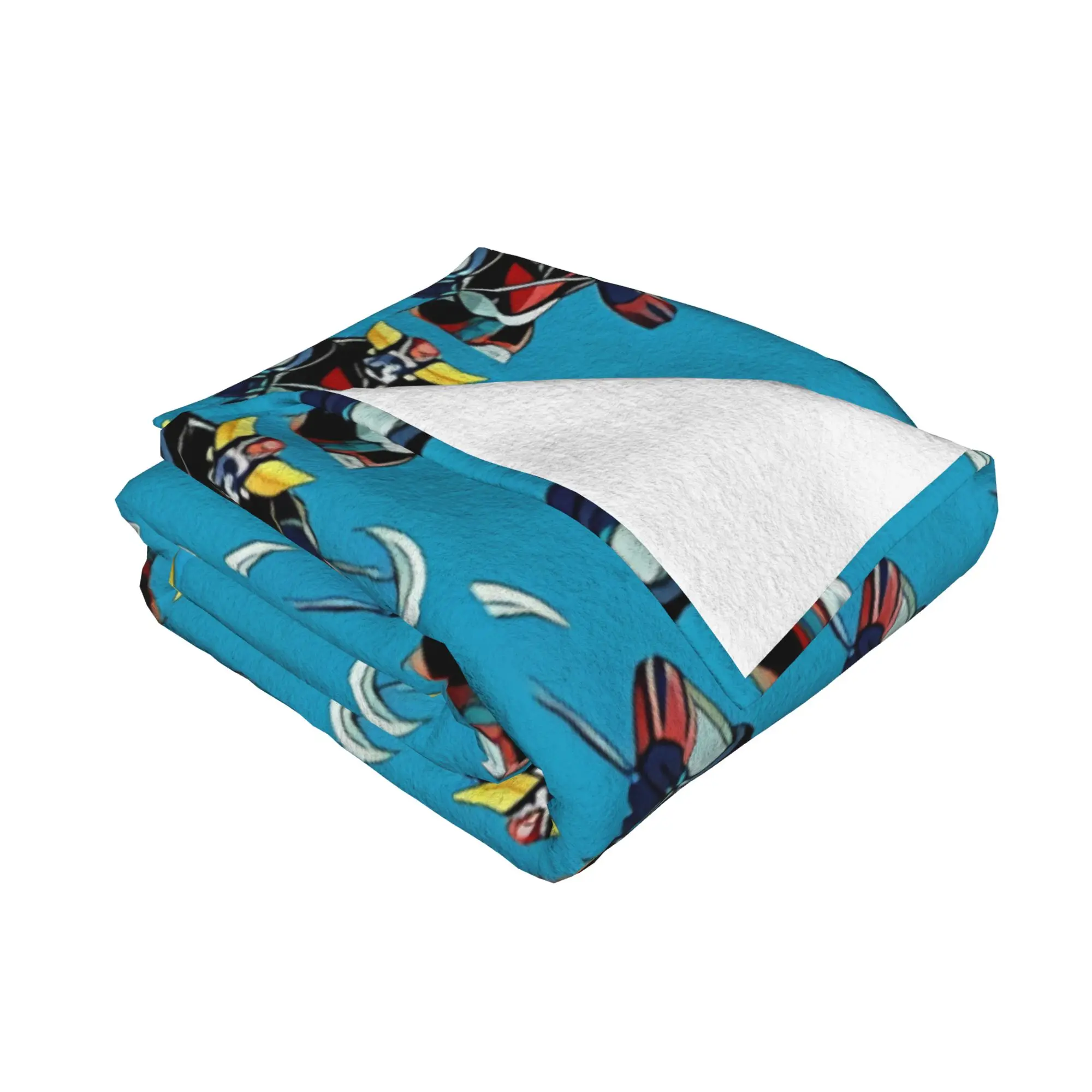 1PC Goldrake Goldorak home room decorations Winter Blankets for Adults Bedding Home Interior Sofa Knee