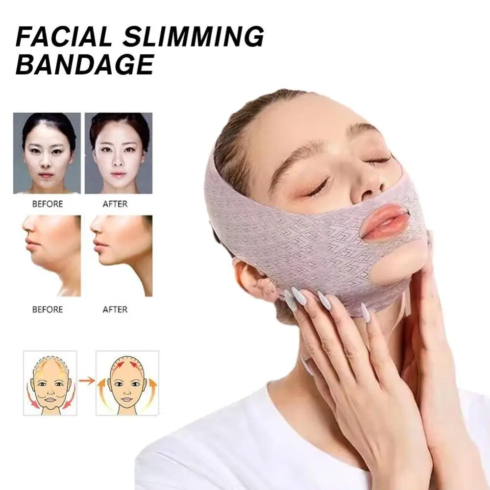 Sangle amincissante pour le visage, masque de sommeil sculptant pour double ruisseau, sangle amincissante pour le visage, ligne en V, masques sculptants