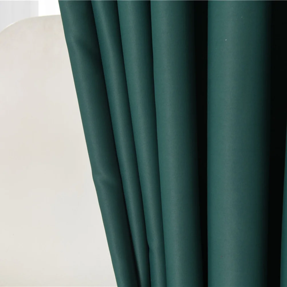 Cortina opaca para ventana, verde oscuro, 100x130, con aislamiento térmico, paneles con ojales texturizados gruesos, cortinas para oscurecer la habitación