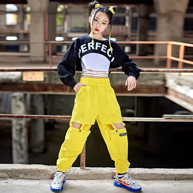 

Children Jazz Dance Costumes Girls 2025 Street Dance Costumes Model Catwalk Stage Costumes Hip Hop Performance Clothes DN20370