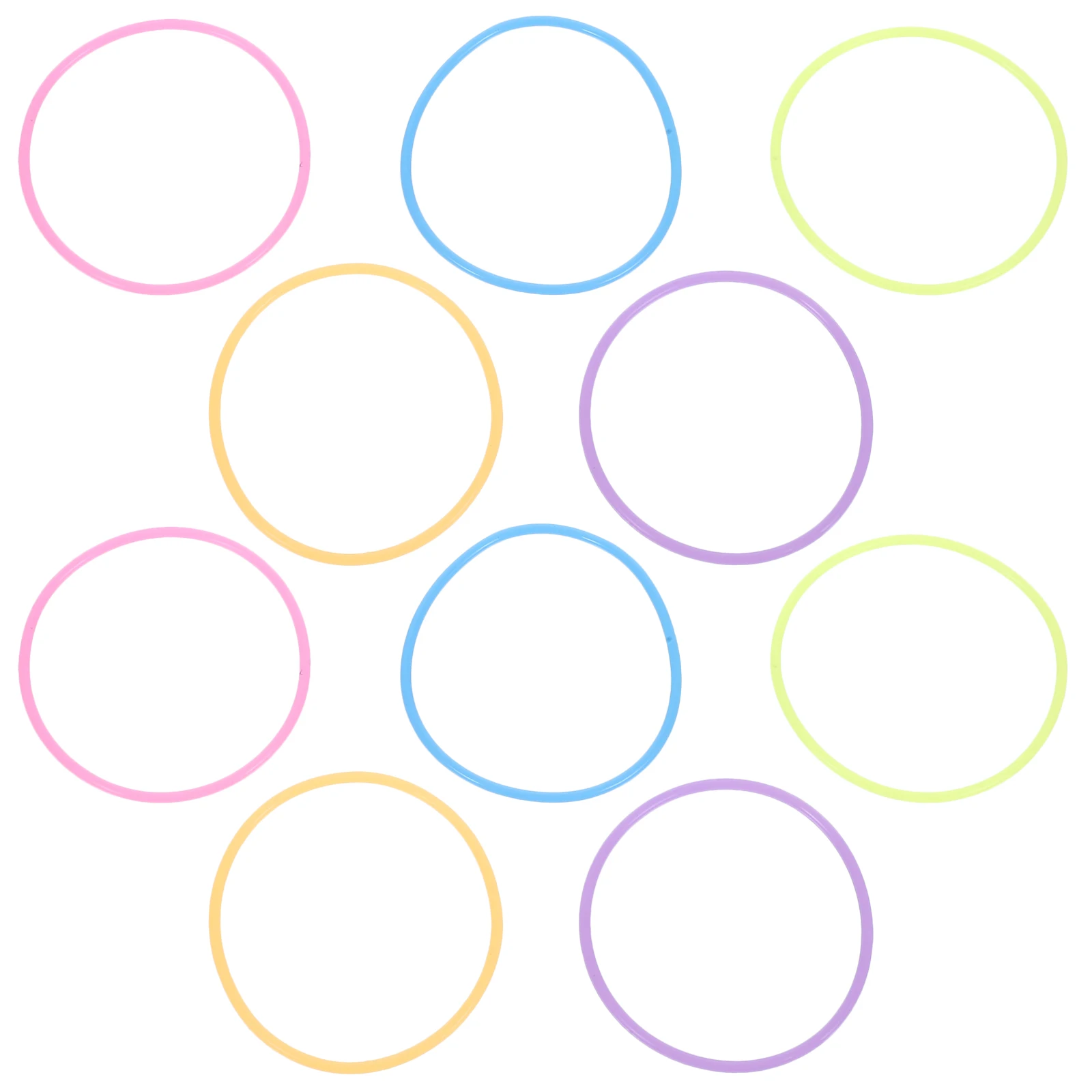 

10 Pcs Silicone Bracelets 2 5mm Elastic Wristb s Bulk Party Accessories Neon Colors Glow Dark Glow Accessories