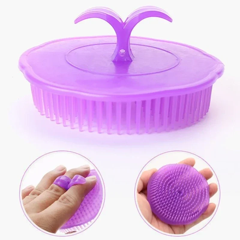 Soft Silicone Shampoo Brush Head Massage Brush Personal Care Bathroom Products Hair Washing Hair Scalp Massage Comb