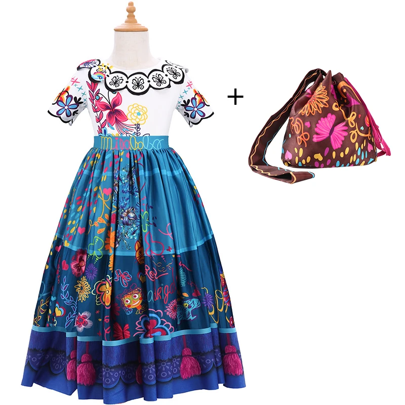 Encanto Mirabel Dress Up bambini halloween Costume Cosplay 2-12Y Cartoon Fancy Carnival Birthday Party Costume Toddler Outfit
