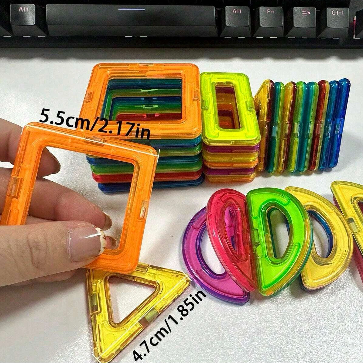 Magnetic Building Blocks DIY Magnets Toys medium size STEM Toys Construction Toys Learning Educational Magnet Toys image 5