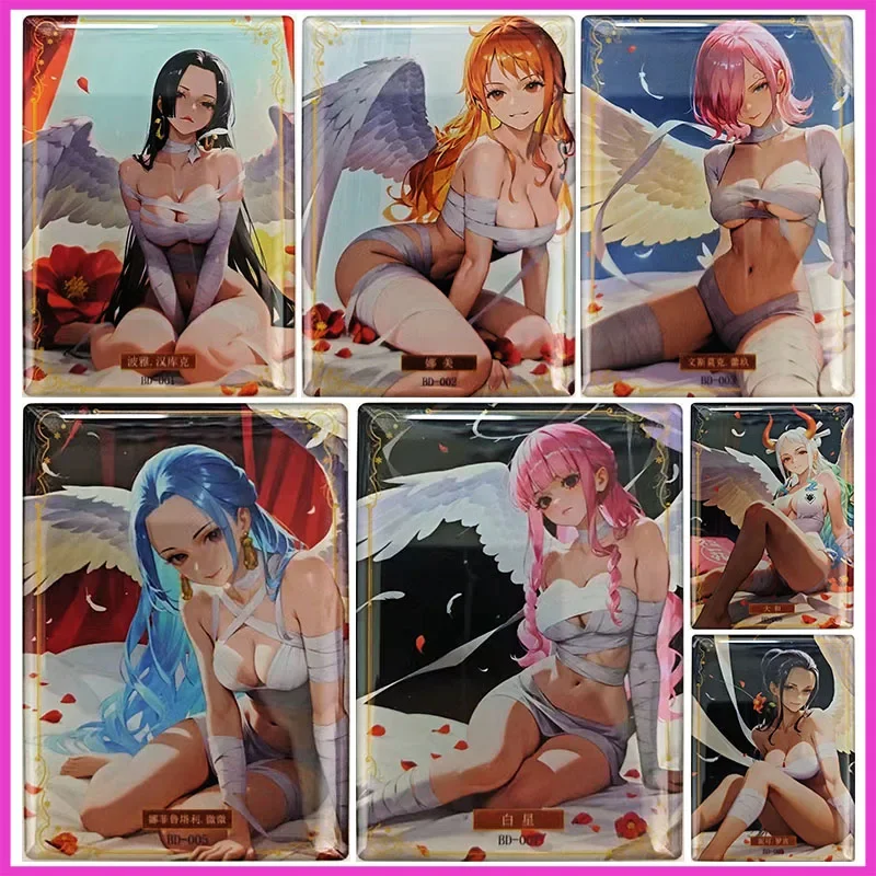 

Аниме ONE PIECE Редкие BD Коллекционные карты Hancock Nami Reiju Vivi Shirahoshi Yamato Nico Robin Игрушки для мальчиков Подарок на день рождения