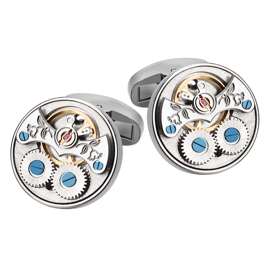 SAVOSHI Mechanical Watch Movement Cufflinks For Mens French Shirt Fashion Gift Cuff Buttons Newest Style Jewelry Drop Shipping