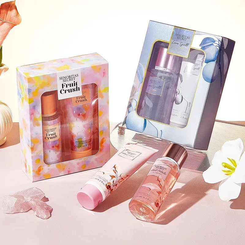 عطر فيكتور الجديد 125 مل و125 مل، عطر الجسم، عطر يدوم طويلاً ومزيلات العرق عبر الحدود، مجموعة عطور لوشن الجسم