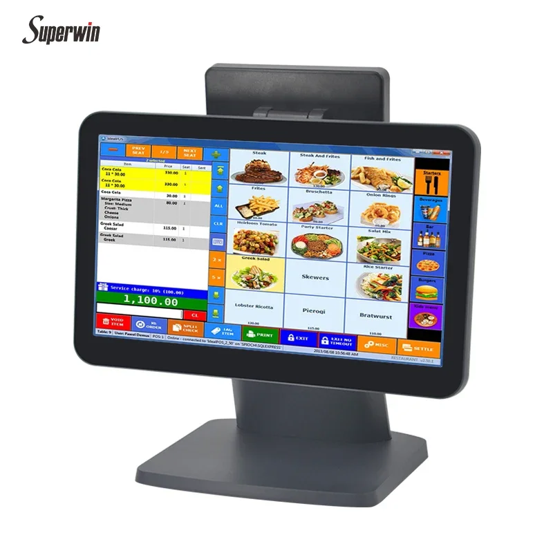 2026 SuperWin Cheap Single Screen Pos Cash Register Single Screen Terminal All In One Pos System
