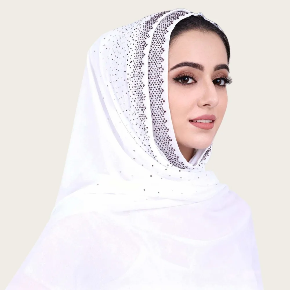 

New Chiffon Muslim Instant Turban Solid Color Breathable Turbans Head Full Cover Islamic Crinkle Shawl