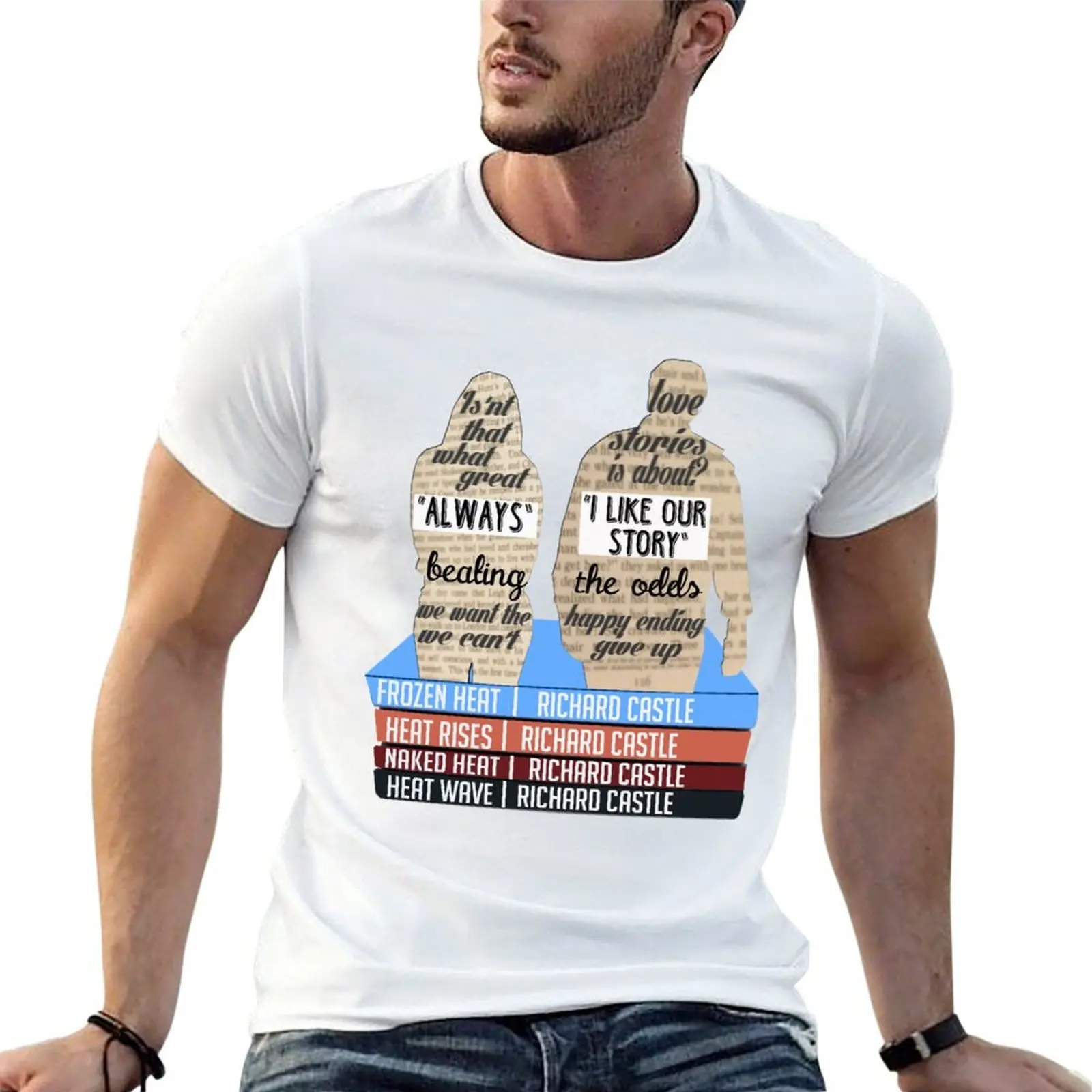 

caskett T-Shirt funny t shirts dark humor man t shirt cotton cotton tshirt 100% T-shirt