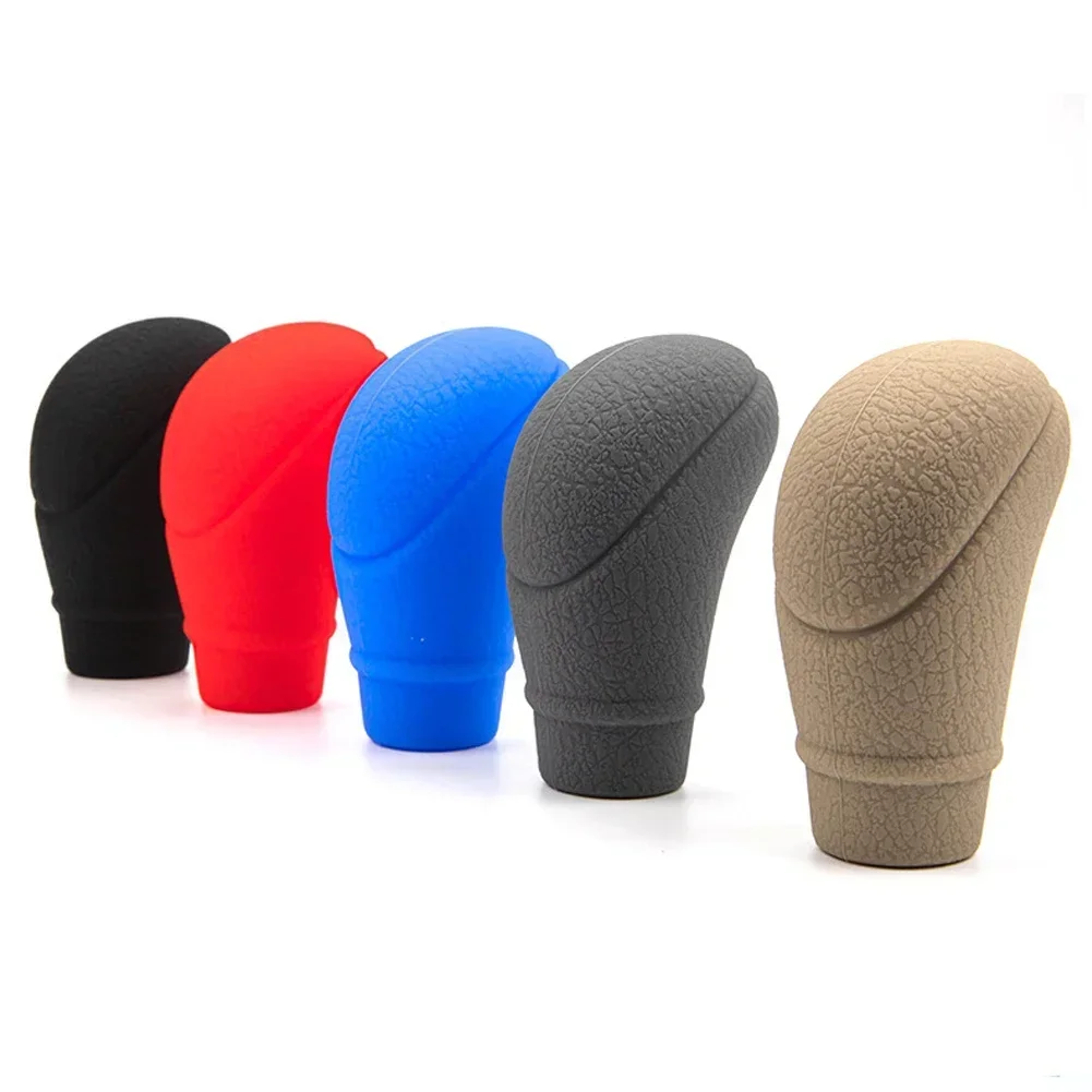 Non-Slip Silicone AT Gear Shift Knob Cover Universal Car Manual Gear Shift Protective Covers Sleeve Auto Accessories Interior