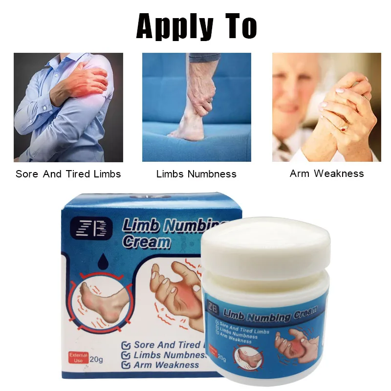 20g Numbness In Limbs Cream Treatment Stiff Leg Hand Relieve Calf Muscle Soreness Ointment Calf Achilles Tendon Painkiller Cream