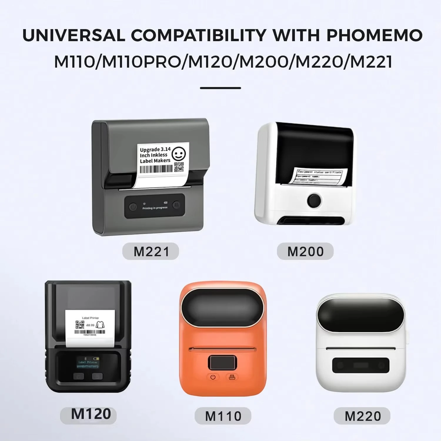 Thermal Labels Compatible with M110/M221/M220/M120/M200 Label Printer,1.18