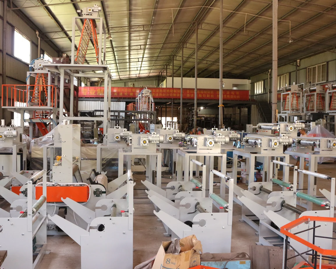 آلة نفخ الأفلام LDPE PE HDPE الدفيئة لأكياس التسوق التي شيرت في السوبر ماركت #5