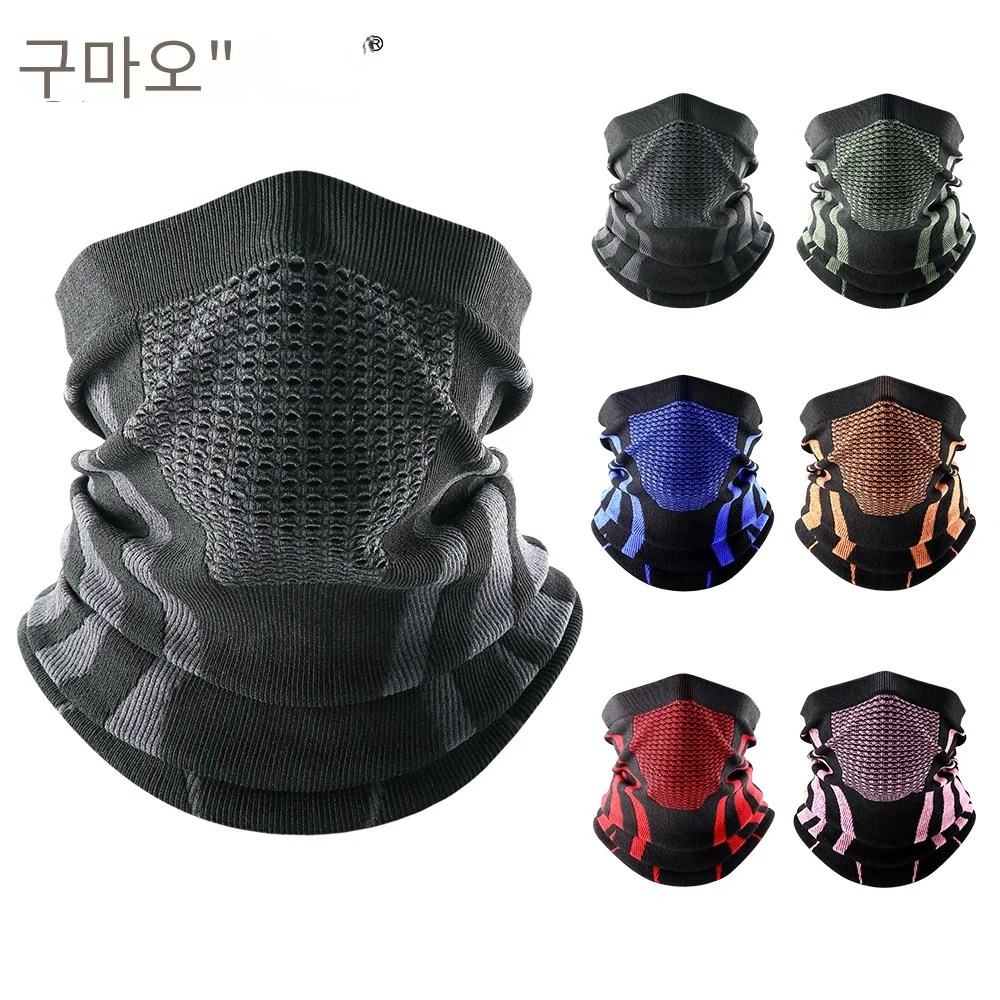 Thermal Face Bandana Mask Cover Neck Warmer Gaiter Bicycle Cycling Ski Tube Scarf Hiking Breathable Masks Print Women Men Winter