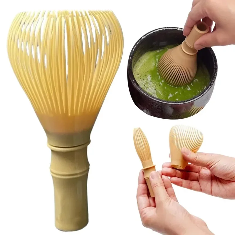 1PC für Matcha Grüner Tee PulverKunststoff Tee Pinsel mit RührerMatcha Rührer Wiederverwendbare Harz Matcha Rührer