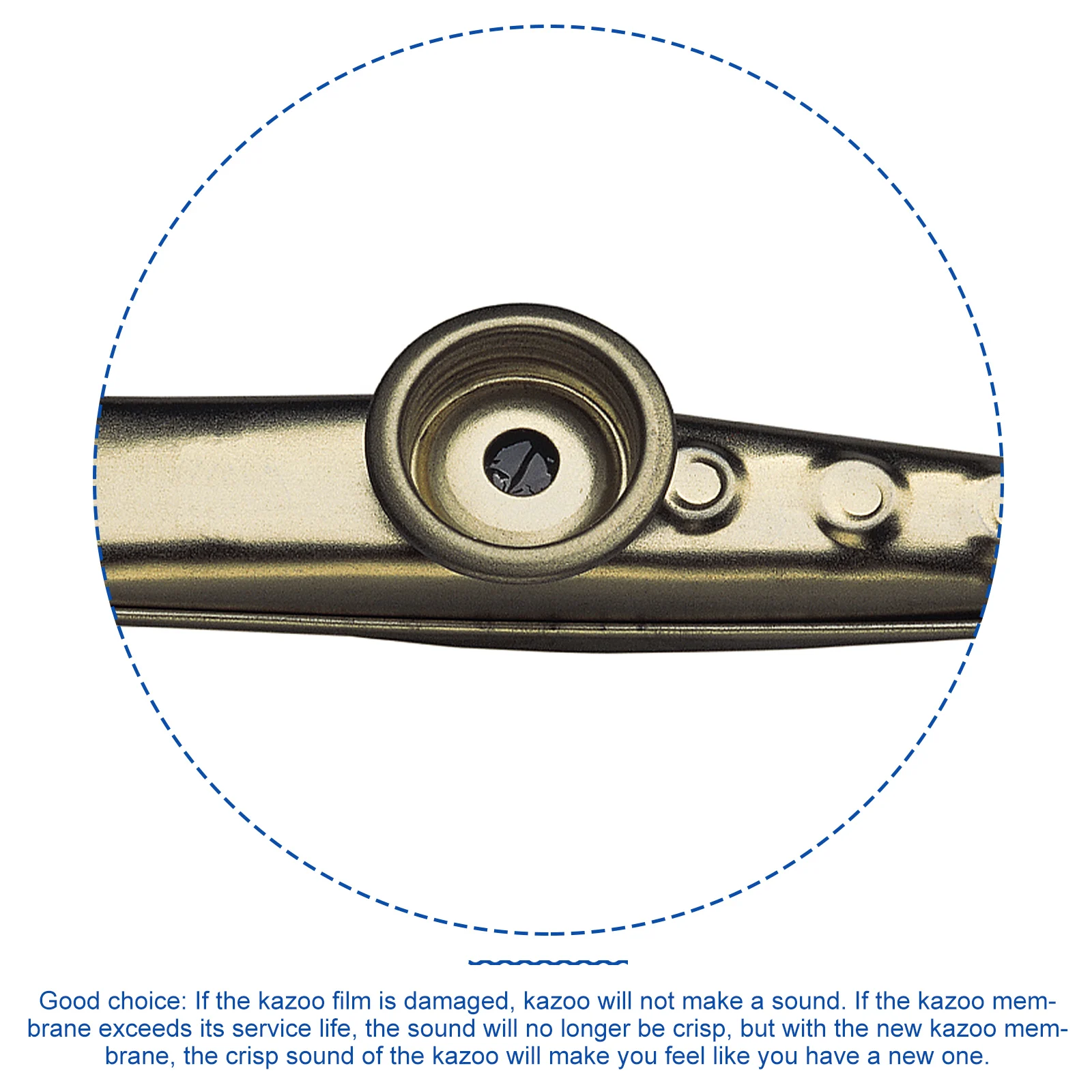 

50 PCS Kazoo Flute Diaphragms Premium ABS Material Crisp Sound Replacement Accessories Instrument Supplies for Flute