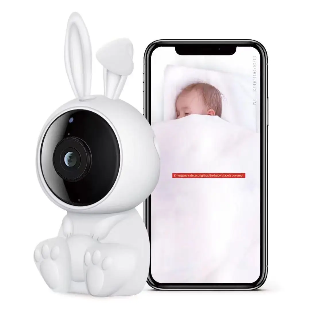 2MP 1080P Multi-Language APP Remote Control Baby Monitor AI Face Alarm  IP Camera Cloud Storage Intercom Baby Camera