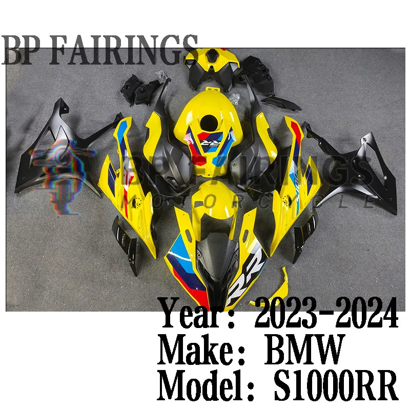 For BMW S1000RR 2023 2024 Fairing Accessories Full Fairings Panel Kit Higher Quality ABS Plastic Injection set Yellow