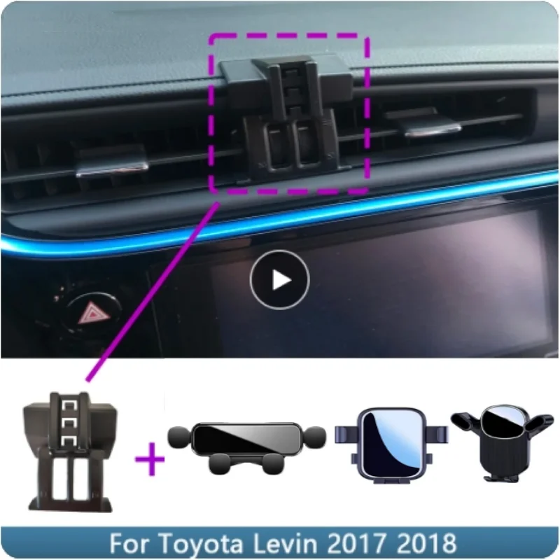 

Car Phone Holder For Toyota Levin 2017 2018 Fixed Bracket Base Special Car Phone Mounts Charging Acceeeories