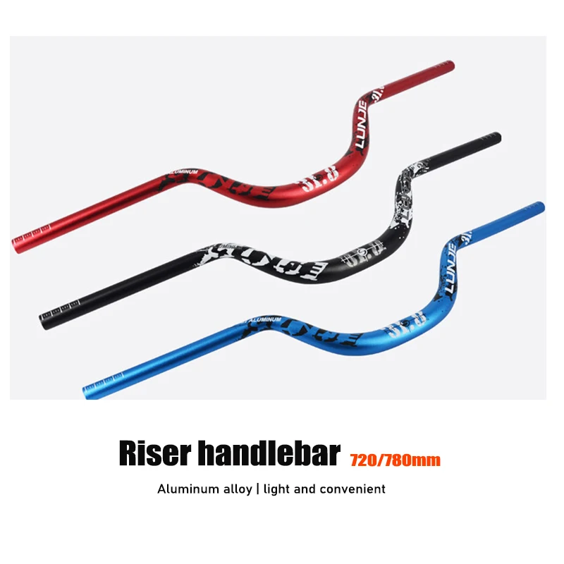 Bicycle Handlebar 31.8x720/780mm MTB Bike Riser Handlebar Aluminum Swallow Handle Bar Road Mountain Bike Handlebar Bicycle Parts