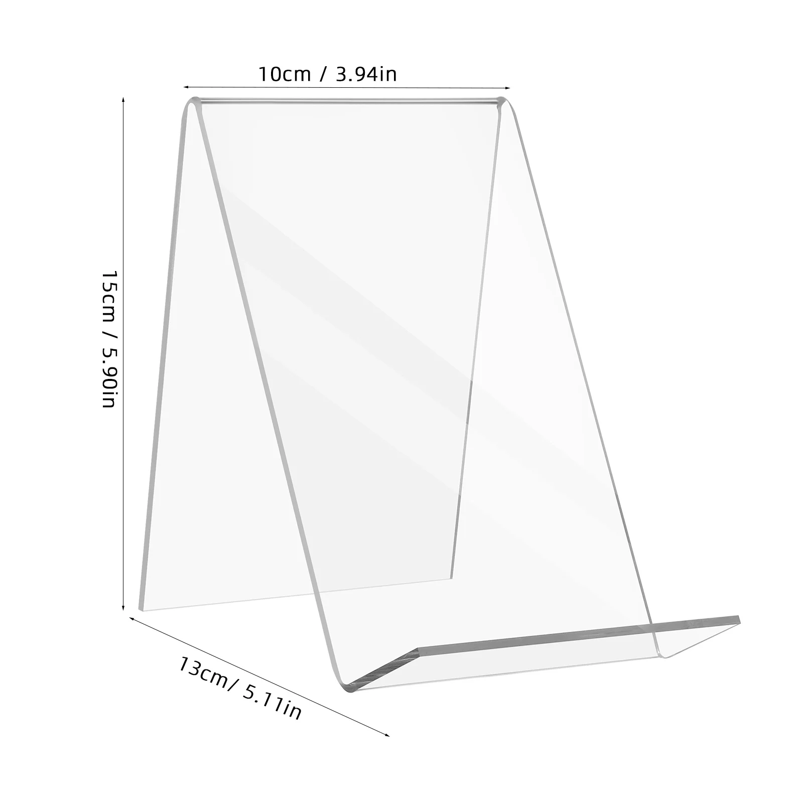 6-шт. Подставки для книг для дисплея. Акриловый прозрачный настольный органайзер. Треугольное основание. Стабильный держатель для журналов. Файл для документов.