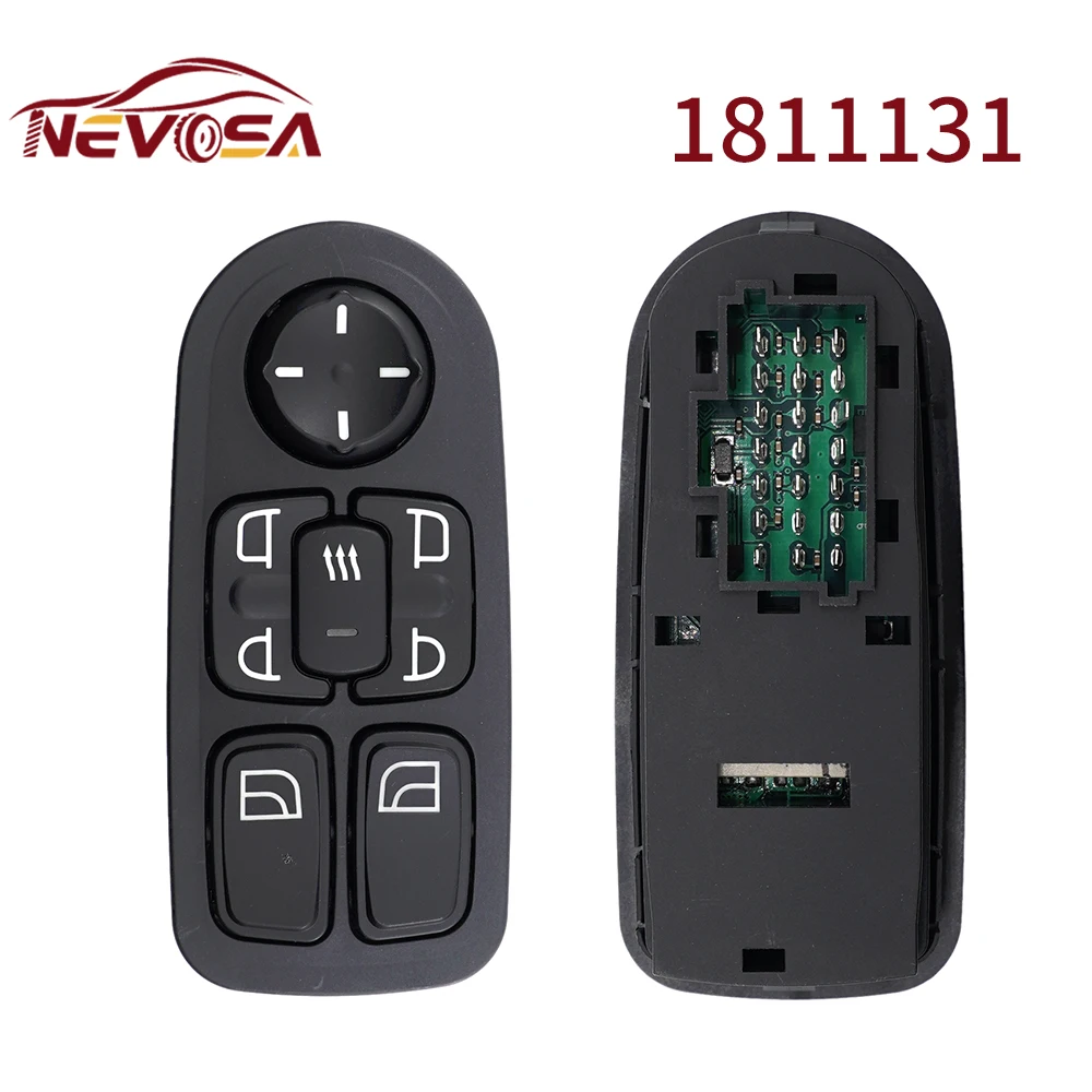 

NEVOSA 1811131 1736600 For DAF XF Power Master Window Control Switch Glass 1669884 1693124 1698944 1788599 Car Accessories