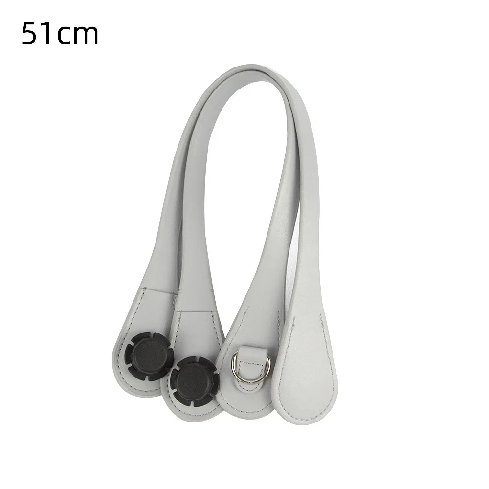 Tanqu 51cm 86cm Slim Edge Painting D Buckle Teardrop End Handles Faux Leather Handles for OBag Chain Pendant for EVA O Bag Body