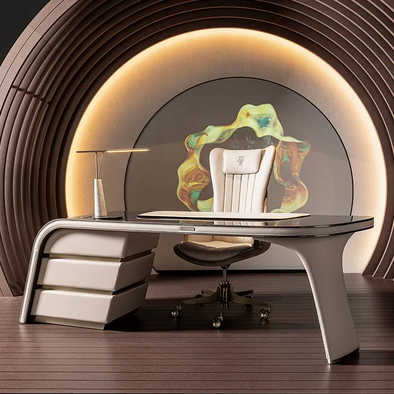 modern minimalist high-end writing president computer desk