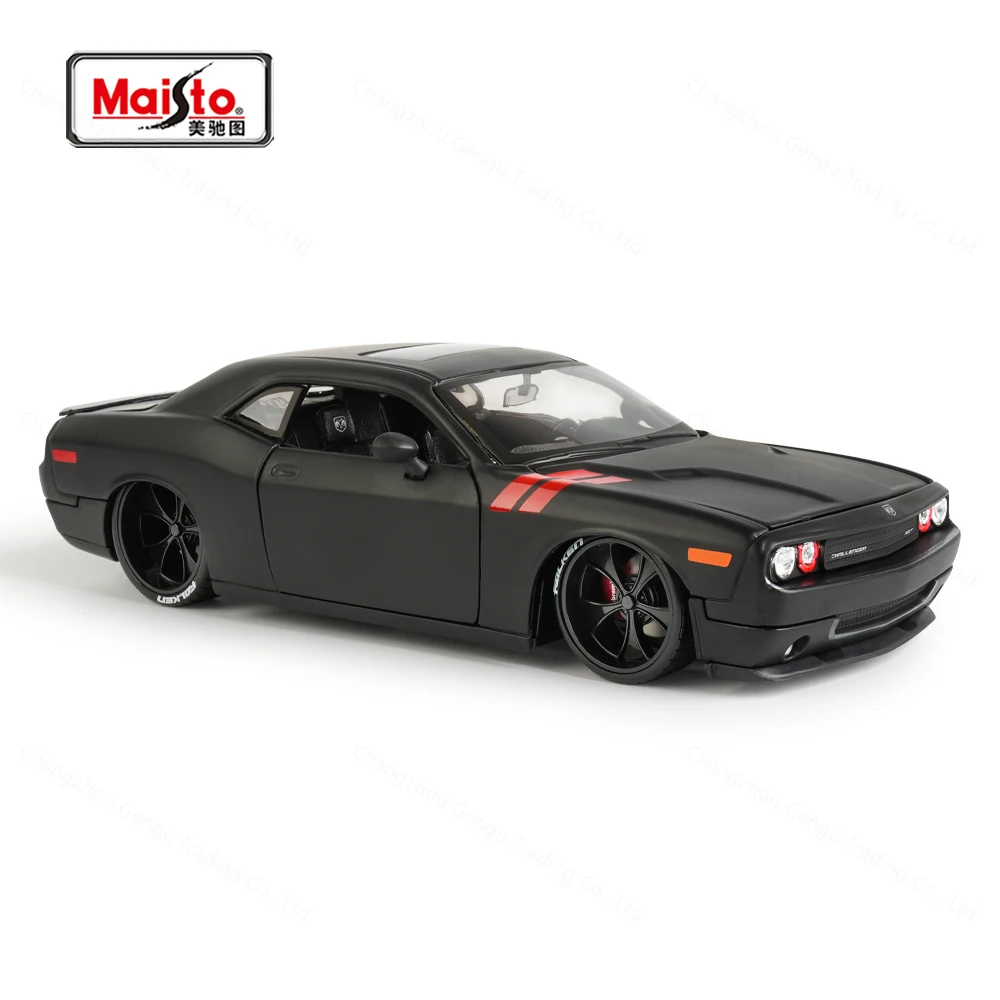 Maisto 1:24 2008 Dodge Challenger coche deportivo vehículos estáticos fundidos a presión juguetes de modelos coleccionables