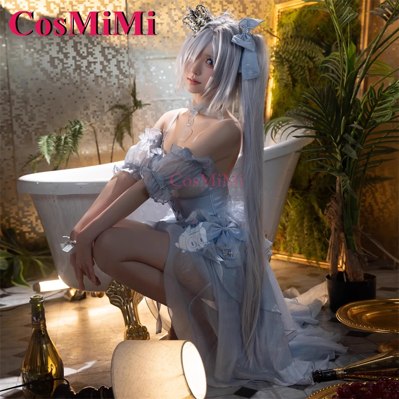 CosMiMi Game NIKKE الزجاج الأميرة تأثيري حلي جميلة حلوة فستان أنيق المرأة كرنفال حفلة لعب الأدوار الملابس XS-L جديد