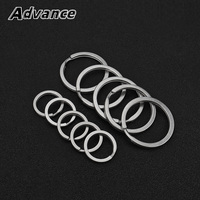 5pcs Titanium Alloy Key Ring 18mm/30mm Keychain Outdoor Tool EDC Buckle Accessories